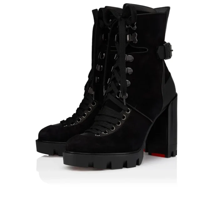 New Macademia – Stivali con tacco basso da 100 mm – Veau Velours – Nero – Donna New Macademia – Stivali con tacco basso da 100 mm – Veau Velours – Nero – Donna