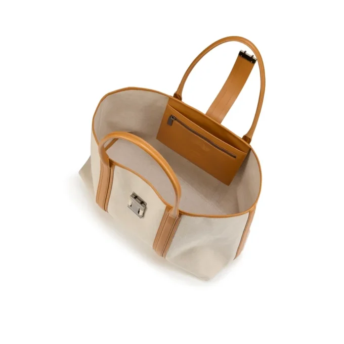 Nox – Borsa Tote – Tela di Lino – Naturale