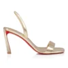 O Condora – Sandali con cinturini da 85 mm – Pelle nappa laminata – Platino – Donna O Condora – Sandali con cinturini da 85 mm – Pelle nappa laminata – Platino – Donna