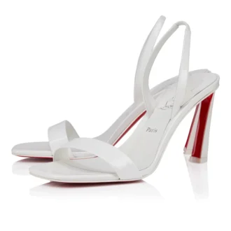 o condora sandali con cinturini da 85 mm pelle verniciata bianco donna 1 330x330 - O Condora - Sandali con cinturini da 85 mm - Pelle verniciata - Bianco - Donna