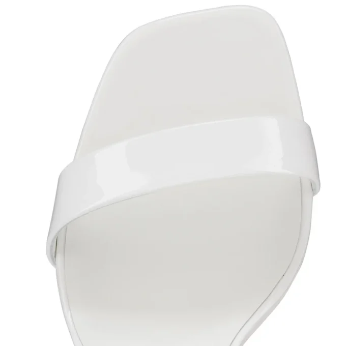 O Condora – Sandali con cinturini da 85 mm – Pelle verniciata – Bianco – Donna O Condora – Sandali con cinturini da 85 mm – Pelle verniciata – Bianco – Donna