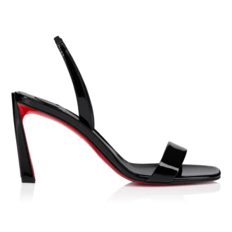 O Condora – Sandali con cinturini da 85 mm – Pelle verniciata – Nero – Donna O Condora – Sandali con cinturini da 85 mm – Pelle verniciata – Nero – Donna