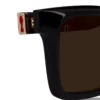 Our Georges Lb0014 – Occhiali da sole – Acetato – Nero fumé Our Georges Lb0014 – Occhiali da sole – Acetato – Nero fumé