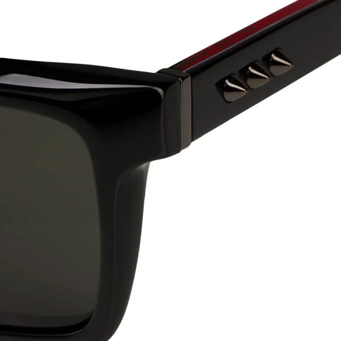 Our Georges Lb0014 – Occhiali da sole – Acetato – Nero lucido Our Georges Lb0014 – Occhiali da sole – Acetato – Nero lucido
