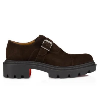 Oxyford College – Monk-Straps – Pelle di vitello rovesciata – Cafa – Uomo