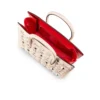 Paloma Medium – Borsa con manico superiore – Pelle di vitello martellata e borchie Loubinthesky – Leche Paloma Medium – Borsa con manico superiore – Pelle di vitello martellata e borchie Loubinthesky – Leche