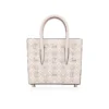 Paloma Mini – Borsa con manico superiore – Pelle di vitello martellata e borchie Loubinthesky – Leche Paloma Mini – Borsa con manico superiore – Pelle di vitello martellata e borchie Loubinthesky – Leche