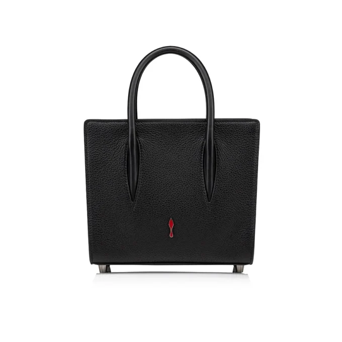 Paloma Mini – Borsa con manico superiore – Pelle di vitello martellata e borchie Loubinthesky – Nero Paloma Mini – Borsa con manico superiore – Pelle di vitello martellata e borchie Loubinthesky – Nero