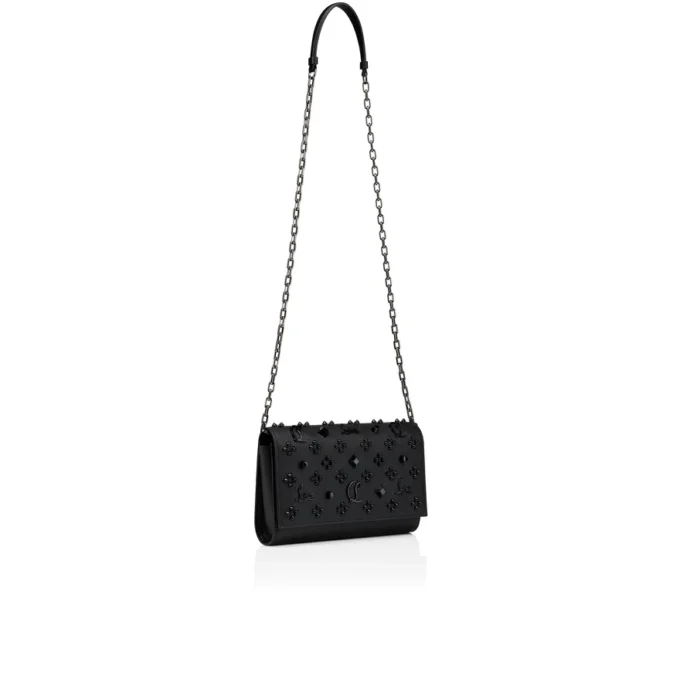 Paloma – Pochette – Pelle di vitello martellata e borchie Loubinthesky – Nero Paloma – Pochette – Pelle di vitello martellata e borchie Loubinthesky – Nero