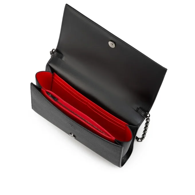 Paloma – Pochette – Pelle di vitello martellata e borchie Loubinthesky – Nero Paloma – Pochette – Pelle di vitello martellata e borchie Loubinthesky – Nero