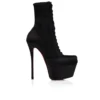 Pavlova Booty Alta – Stivali da 160 mm – Raso crepe – Nero – Donna Pavlova Booty Alta – Stivali da 160 mm – Raso crepe – Nero – Donna