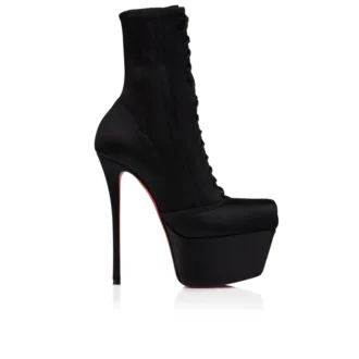 Pavlova Booty Alta – Stivali da 160 mm – Raso crepe – Nero – Donna