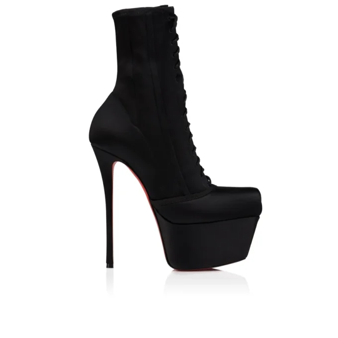 Pavlova Booty Alta – Stivali da 160 mm – Raso crepe – Nero – Donna Pavlova Booty Alta – Stivali da 160 mm – Raso crepe – Nero – Donna