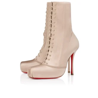 Pavlova Booty – Stivali da 100 mm – Raso crepe – Blush – Donna