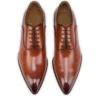 Pelvis – Oxford – Pelle di vitello patinata – Palio – Uomo