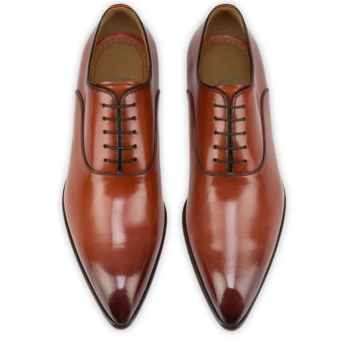 Pelvis – Oxford – Pelle di vitello patinata – Palio – Uomo