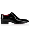 Pelvis – Oxford – Pelle di vitello verniciata – Nero – Uomo