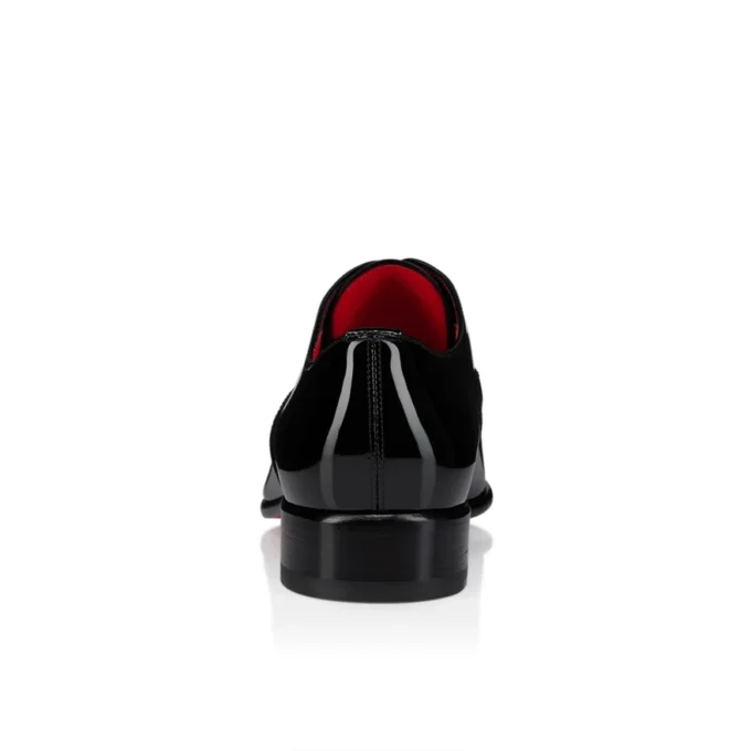 Pelvis – Oxford – Pelle di vitello verniciata – Nero – Uomo
