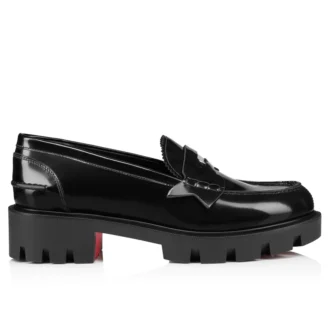 Penny Lug – Mocassini – Pelle di vitello Abrasivato – Nero – Donna