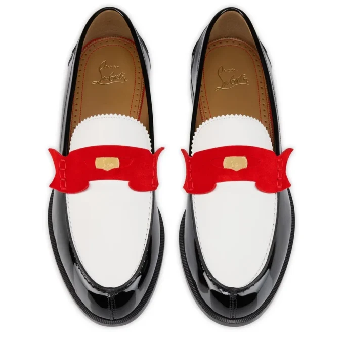 Penny – Mocassini – Pelle di vitello verniciata e Veau Velours – Multicolore – Uomo