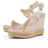 Pyraclou – Espadrillas da 110 mm – Pelle di vitello verniciata – Leche – Donna