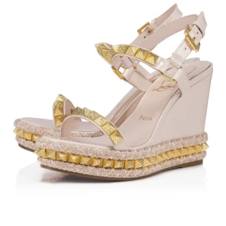 Pyraclou – Espadrillas da 110 mm – Pelle di vitello verniciata – Leche – Donna Pyraclou – Espadrillas da 110 mm – Pelle di vitello verniciata – Leche – Donna
