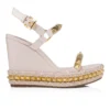 Pyraclou – Espadrillas da 110 mm – Pelle di vitello verniciata – Leche – Donna