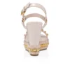Pyraclou – Espadrillas da 110 mm – Pelle di vitello verniciata – Leche – Donna