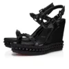 Pyraclou – Espadrillas da 110 mm – Pelle di vitello verniciata – Nero – Donna