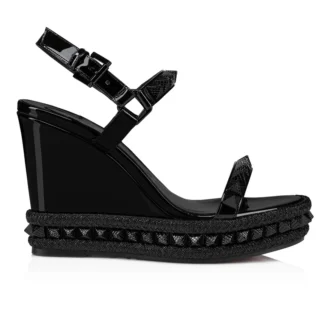 Pyraclou – Espadrillas da 110 mm – Pelle di vitello verniciata – Nero – Donna Pyraclou – Espadrillas da 110 mm – Pelle di vitello verniciata – Nero – Donna