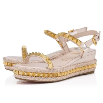 Pyraclou – Espadrillas da 60 mm – Pelle di vitello verniciata – Leche – Donna Pyraclou – Espadrillas da 60 mm – Pelle di vitello verniciata – Leche – Donna