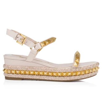 Pyraclou – Espadrillas da 60 mm – Pelle di vitello verniciata – Leche – Donna Pyraclou – Espadrillas da 60 mm – Pelle di vitello verniciata – Leche – Donna