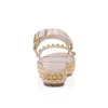 Pyraclou – Espadrillas da 60 mm – Pelle di vitello verniciata – Leche – Donna