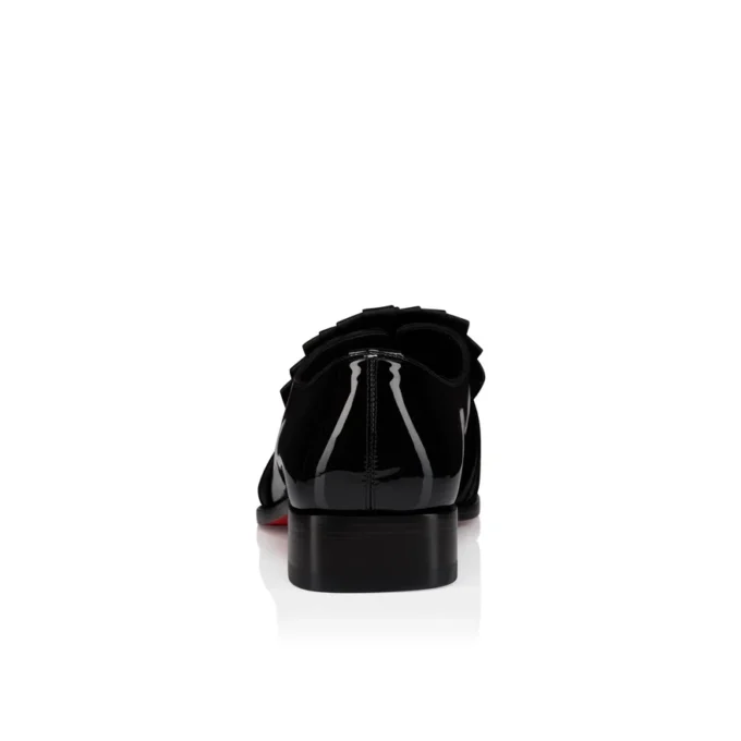 Rahul – Oxford – Pelle di vitello verniciata e raso crepe – Nero – Uomo