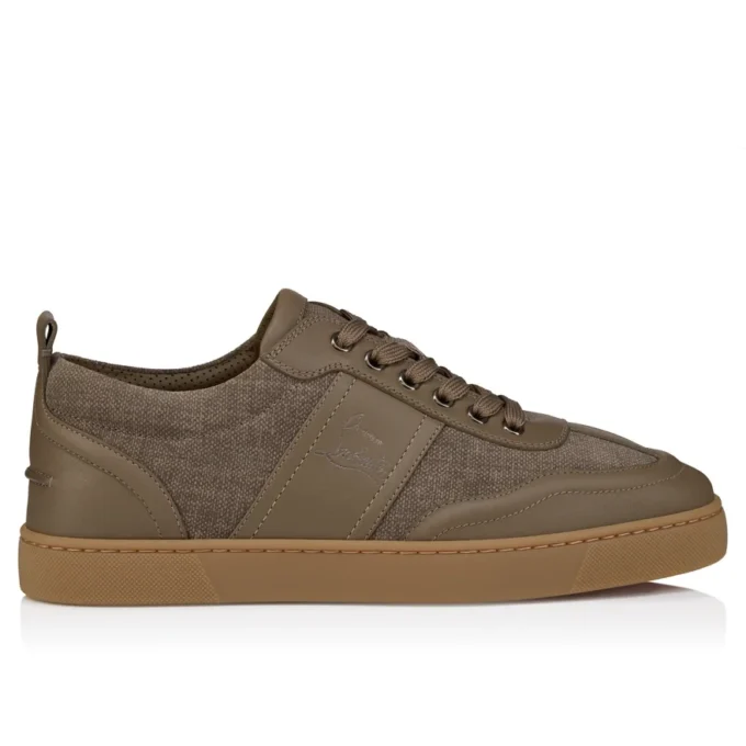 Retero – Sneakers – Pelle di vitello e tela – Silex – Uomo Retero – Sneakers – Pelle di vitello e tela – Silex – Uomo