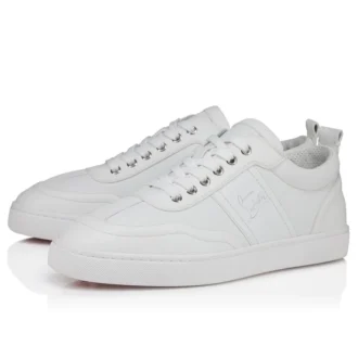Retero – Sneakers – Pelle di vitello martellata – Bianco – Uomo