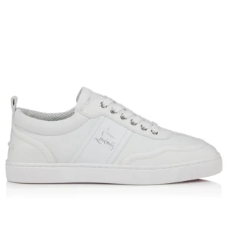 Retero – Sneakers – Pelle di vitello martellata – Bianco – Uomo