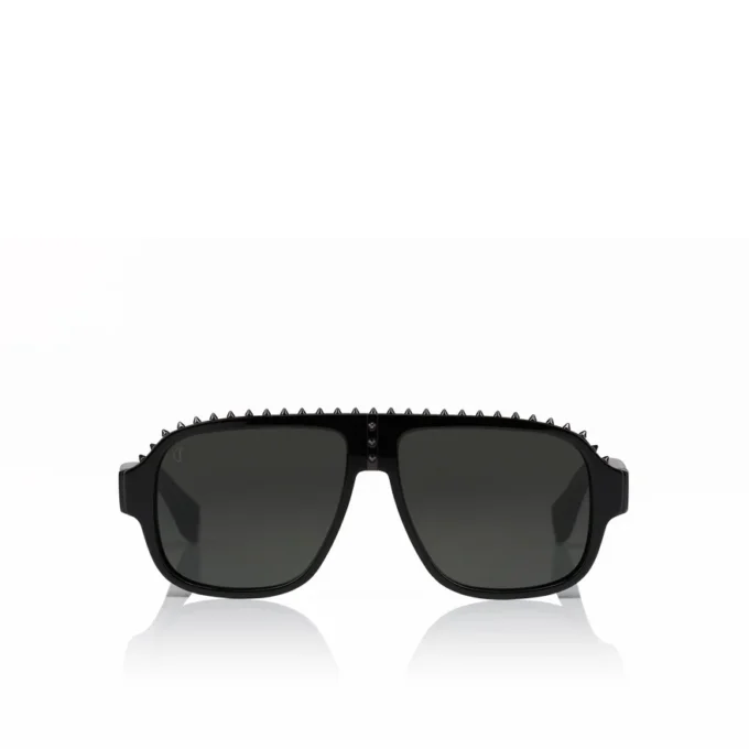 Roller Lb0005 – Occhiali da sole – Acetato – Nero lucido