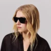Roller Lb0023 – Occhiali da sole – Acetato – Nero lucido