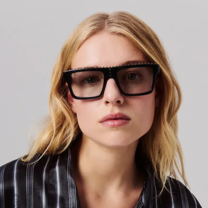 Roller Lb0023 – Occhiali da sole – Acetato – Nero lucido