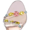 Rosa Z Jewel – Sandali da 100 mm – TPU, strass e pelle di vitello laminata – Leche – Donna Rosa Z Jewel – Sandali da 100 mm – TPU, strass e pelle di vitello laminata – Leche – Donna