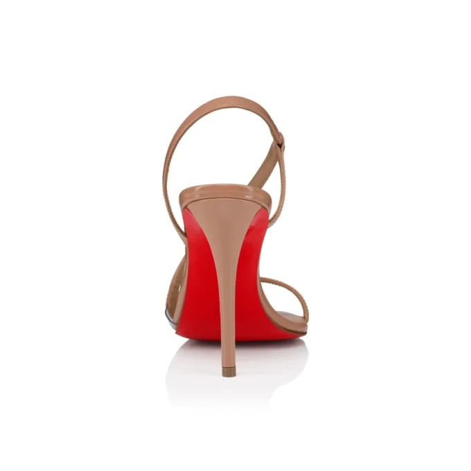 Rosa Z – Sandali da 100 mm – Pelle di vitello verniciata – Blush – Donna