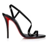 Rosa Z – Sandali da 100 mm – Pelle di vitello verniciata – Nero – Donna