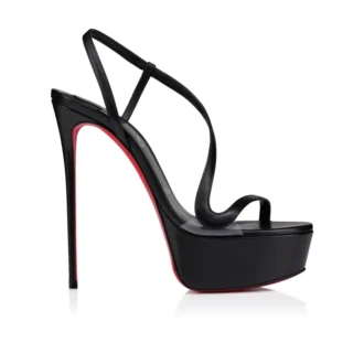 Rosalie Alta – Sandali da 150 mm – Pelle di capretto – Nero – Donna