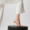 Rosalie – Sandali 100 mm – Pelle di capretto – Blush – Donna