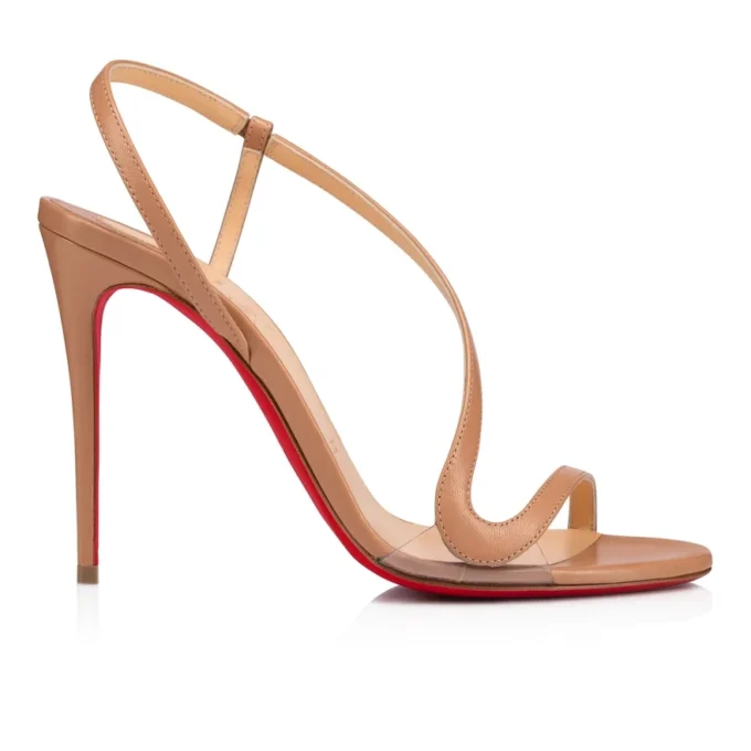 Rosalie – Sandali 100 mm – Pelle di capretto – Blush – Donna