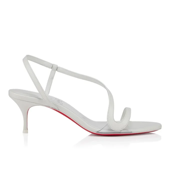 Rosalie – Sandali con tacco da 55 mm – Pelle di capretto – Bianco – Donna Rosalie – Sandali con tacco da 55 mm – Pelle di capretto – Bianco – Donna
