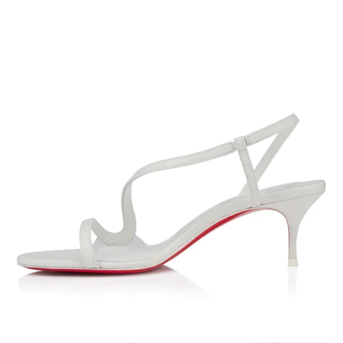 Rosalie – Sandali con tacco da 55 mm – Pelle di capretto – Bianco – Donna Rosalie – Sandali con tacco da 55 mm – Pelle di capretto – Bianco – Donna