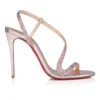 Rosalie Strass – Sandali da 100 mm – Pelle scamosciata e pelle di vitello laminata – Rosa vintage – Donna Rosalie Strass – Sandali da 100 mm – Pelle scamosciata e pelle di vitello laminata – Rosa vintage – Donna