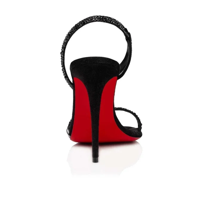 Rosalie Strass – Sandali da 99 mm – Camoscio e strass – Nero – Donna Rosalie Strass – Sandali da 99 mm – Camoscio e strass – Nero – Donna